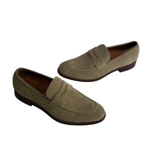 Gordon Rush Men’s Suede Penny Loafers Tan Beige Classic Dress Shoes Size 10
